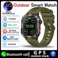 New For Huawei Xiaomi Military GPS Smart Watch Men Flashlight Compass Waterproof Outdoor Sport Tracker Bluetooth Call Smartwatch