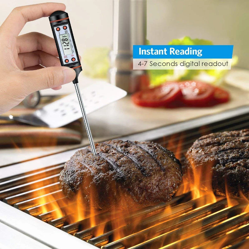 New Professional Digital Kitchen Thermometer Barbecue Water Oil Cooking Meat Food Thermometers 304 Stainless Steel Probe Tools